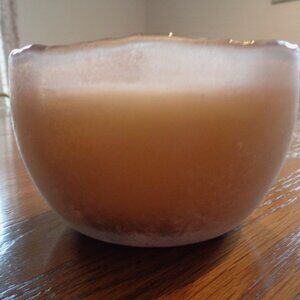 Anthropology Salt + Sand Candle Sand blasted candle pretty pink Anthroliving